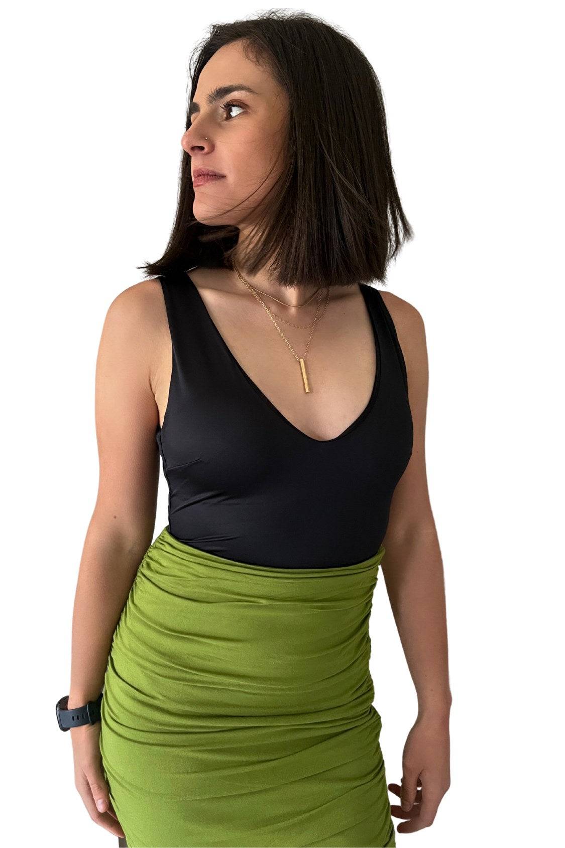 Embodycon™ Bamboo Shaping Skirt - Olive Embodycon