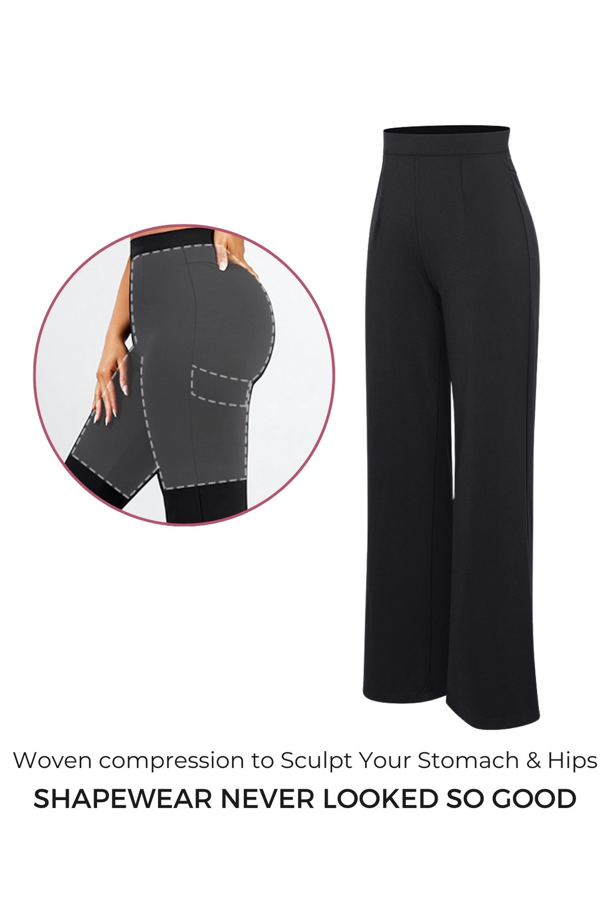 Vogue Shaping Trousers - Black Contour Clothing