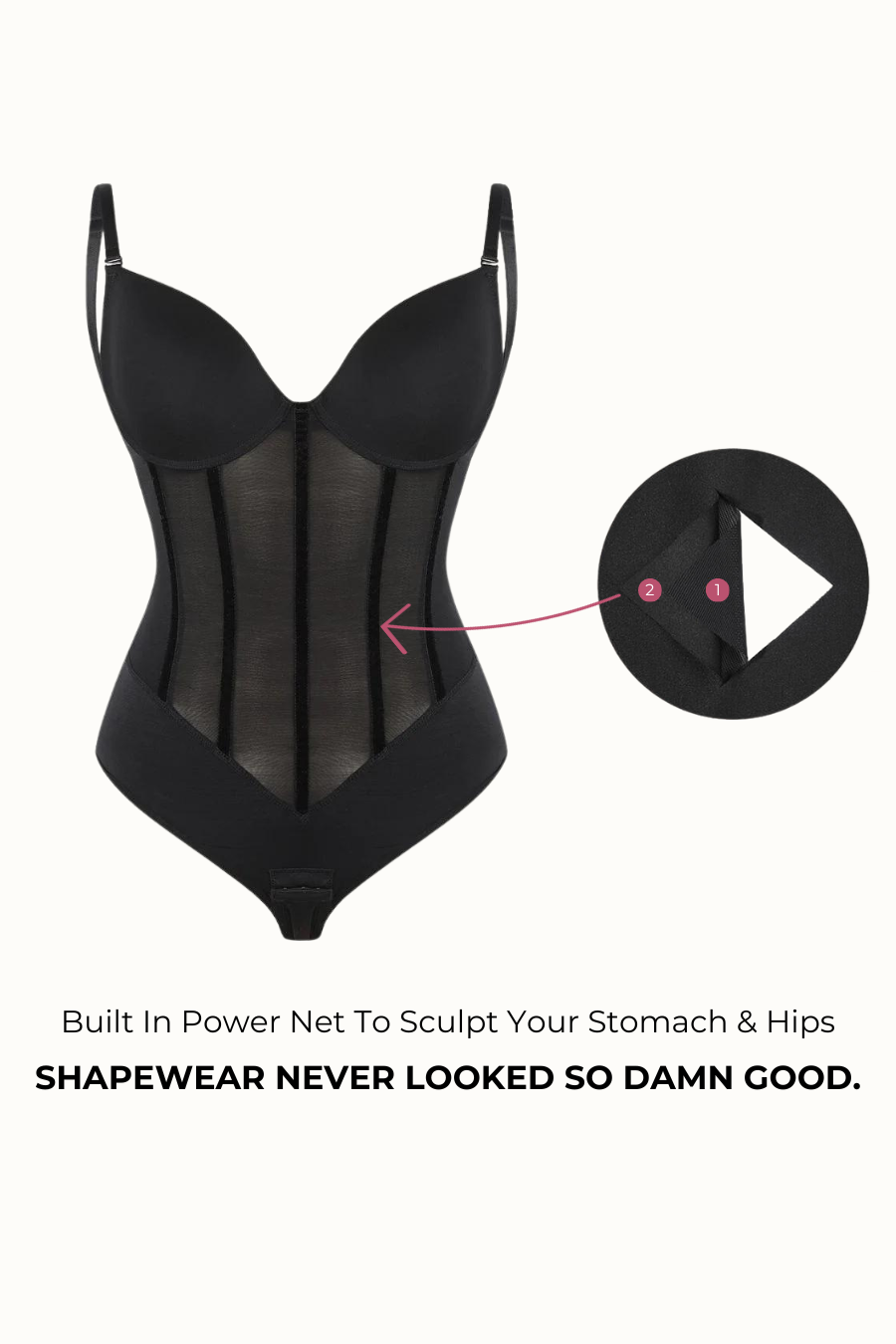 Femme Shaping Bodysuit - Black Contour Clothing