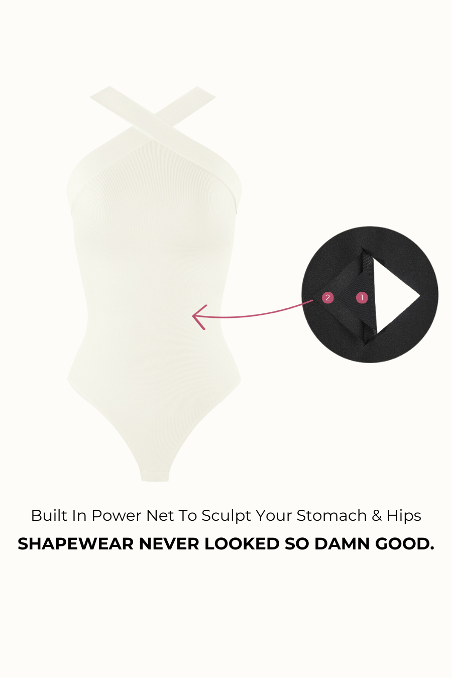 Electra Sculpting Bodysuit - White Contour Clothing
