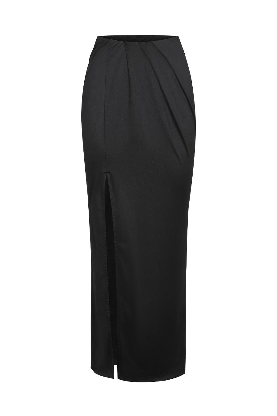 Ava Satin Skirt - Black Contour Clothing