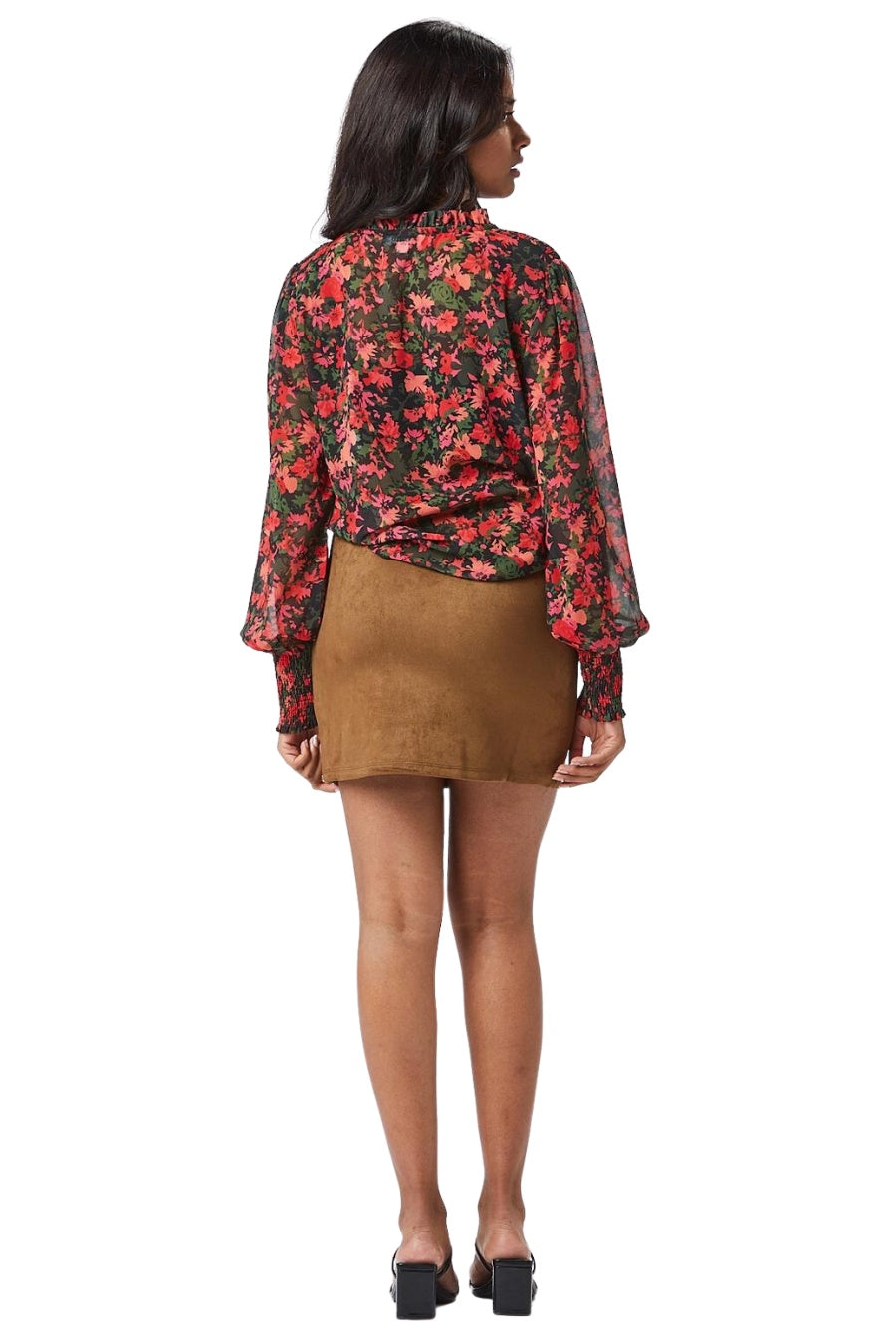 Sarah Suede Skirt - Caramel Zibi