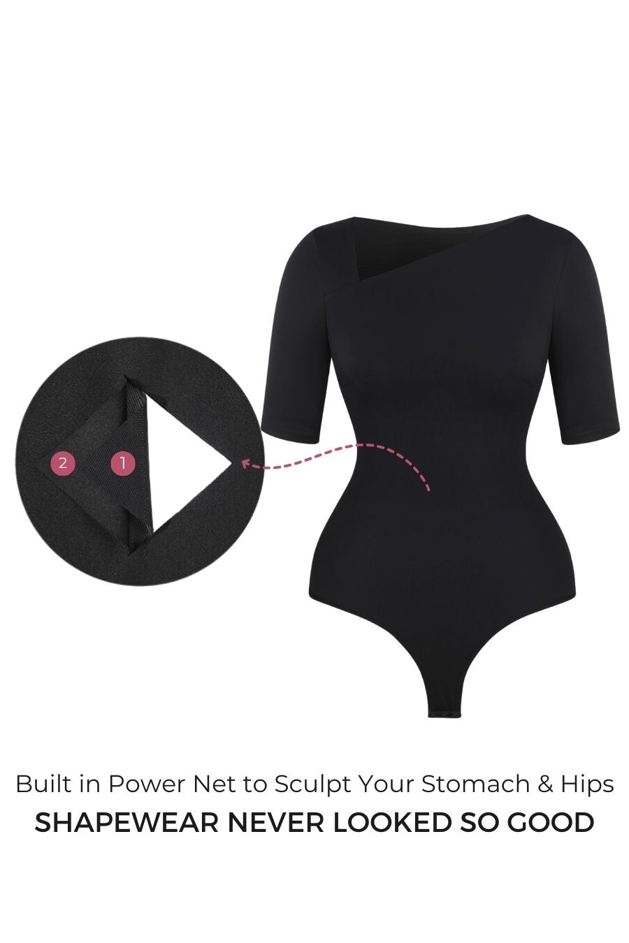 Selena Shaping Bodysuit - Black Contour Clothing