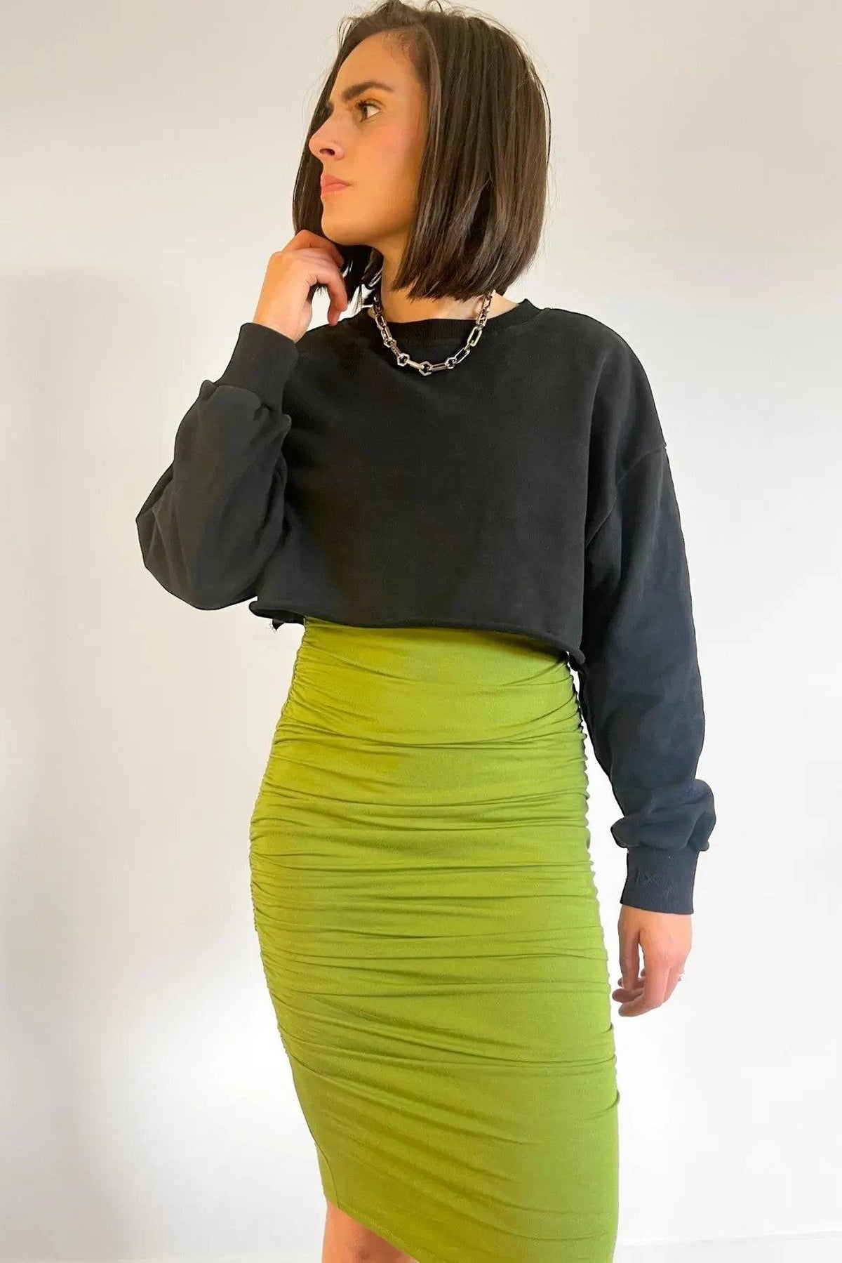 Embodycon™ Tank Shaping Dress - Olive Embodycon