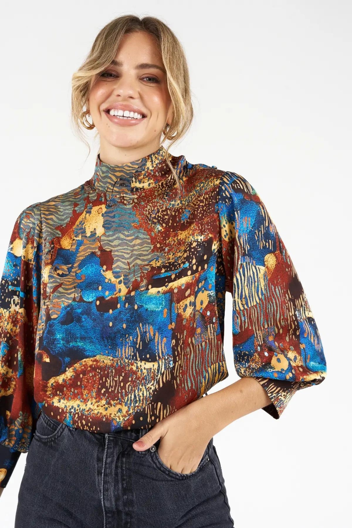 Summer Gold Blouse Zibi