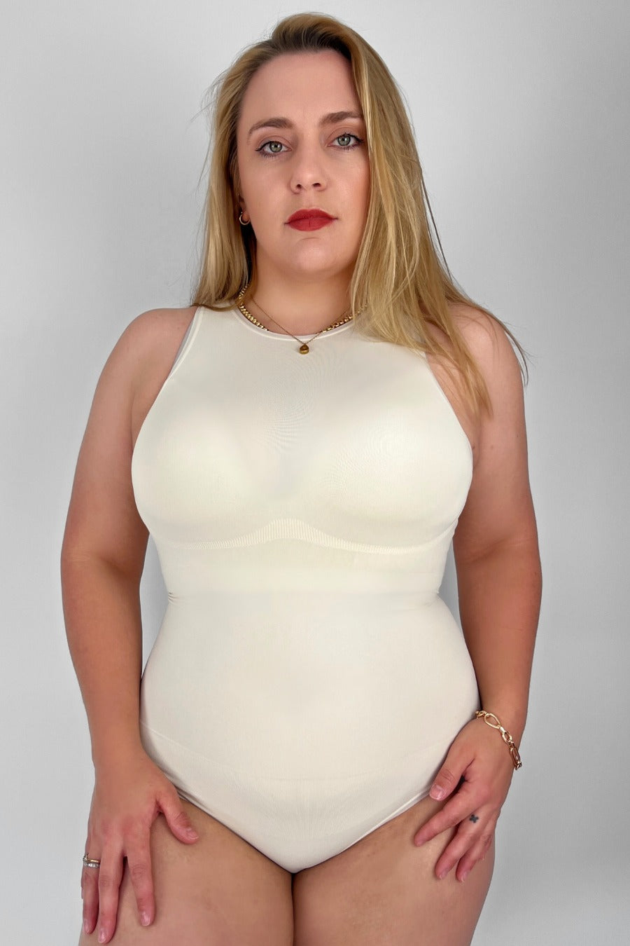 Mya Shaping Bodysuit - Off White Eco