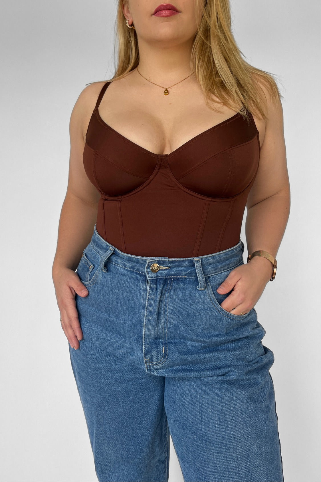 Monaco Shaping Bodysuit - Mocha