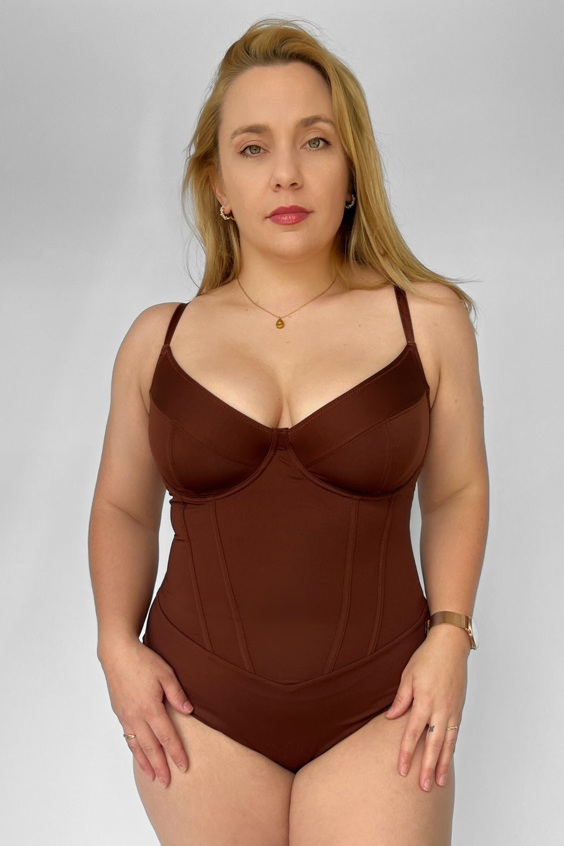 Monaco Shaping Bodysuit - Mocha