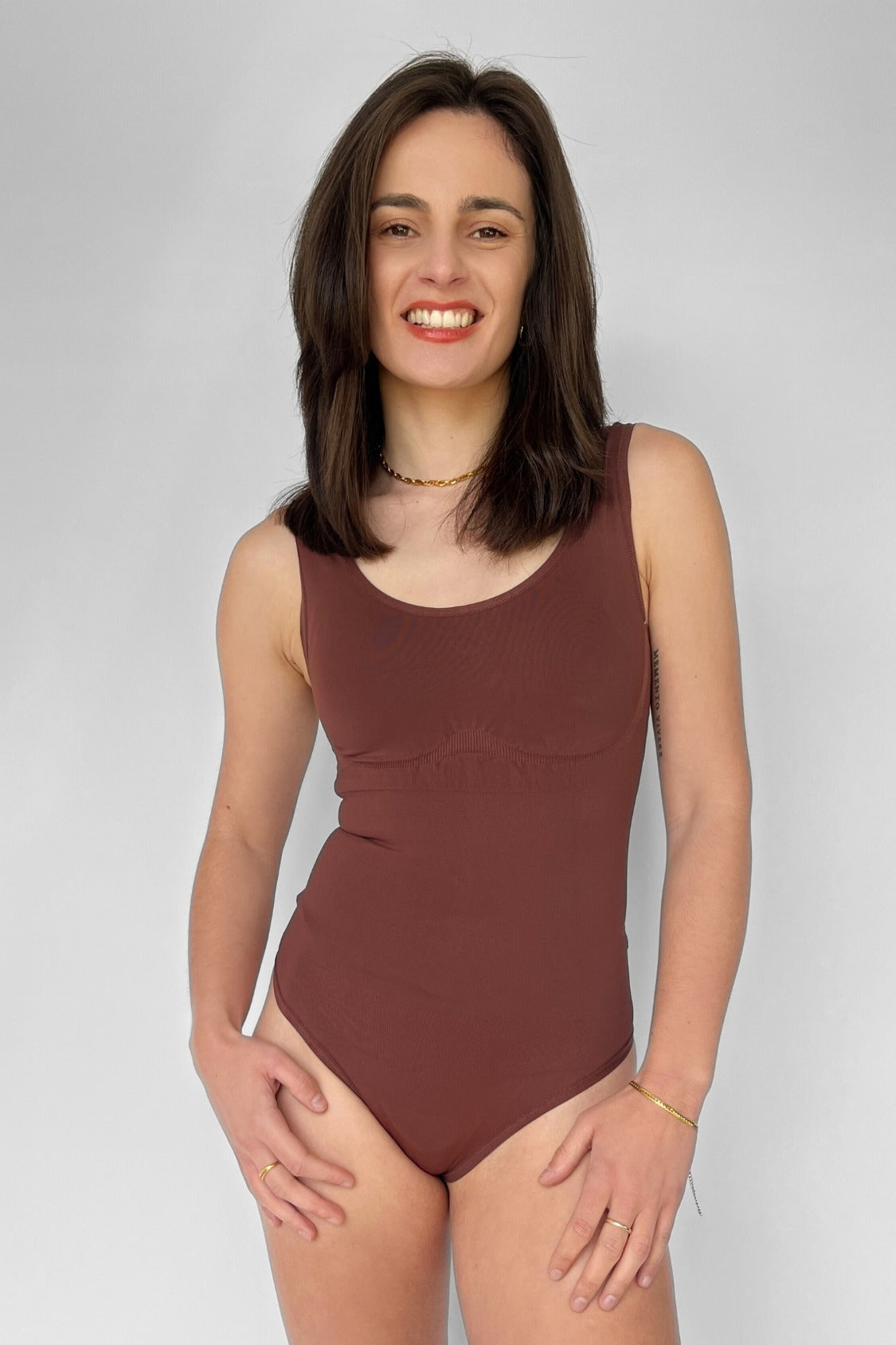 Mila Shaping Bodysuit - Mocha Eco