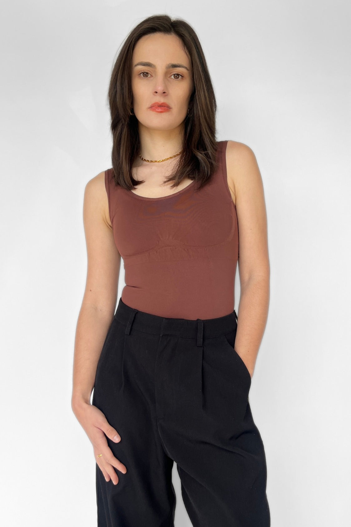 Mila Shaping Bodysuit - Mocha Eco