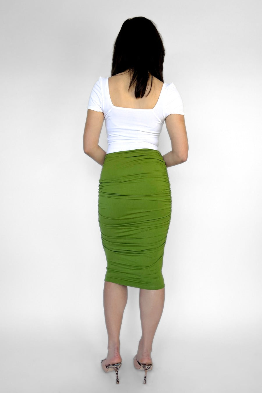 Classique Shaping Bodysuit & Olive Shaping Skirt