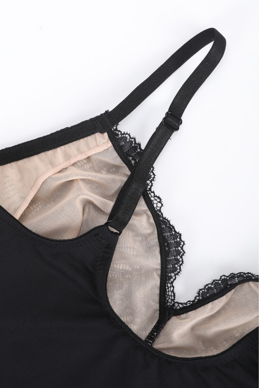 Aria Shaping Lace Bodysuit - Black