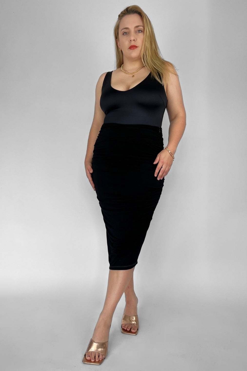 Embodycon™ Bamboo Shaping Skirt - Black