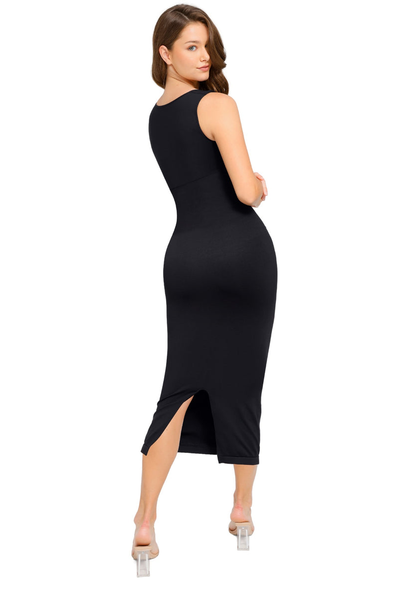 Aura Shaping Dress - Black Eco Contour Clothing