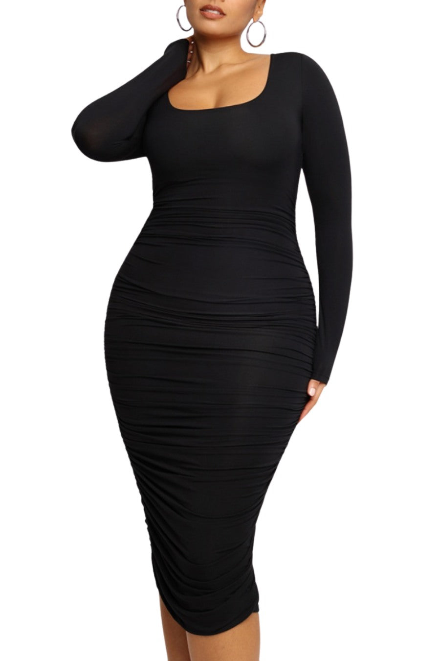 Captivate Shaping Dress - Black Contour Clothing