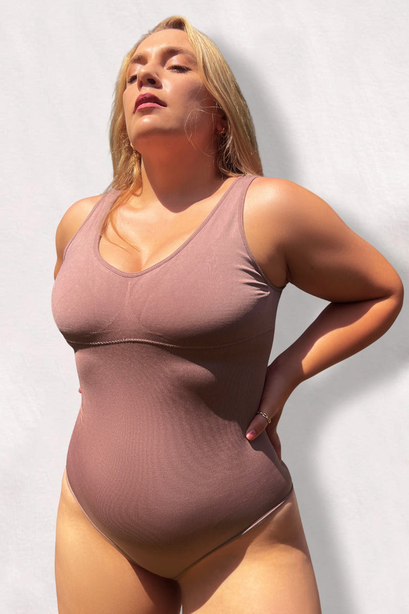 Maria Shaping Bodysuit - Mauve Contour Clothing