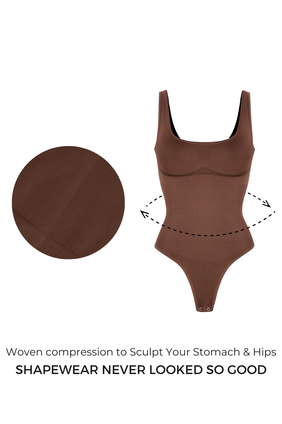Mila Shaping Bodysuit - Mocha Eco Contour Clothing