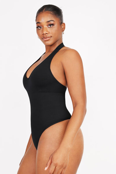 Shaping Bodysuits - Discover Luxe Satin Shaping Thong Bodysuit – Contour  Clothing