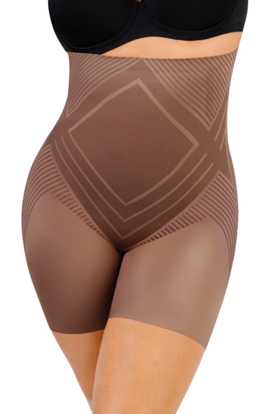 Diamond Stomach & Hip Shapers with Anti Chafe - Mocha Contour Clothing