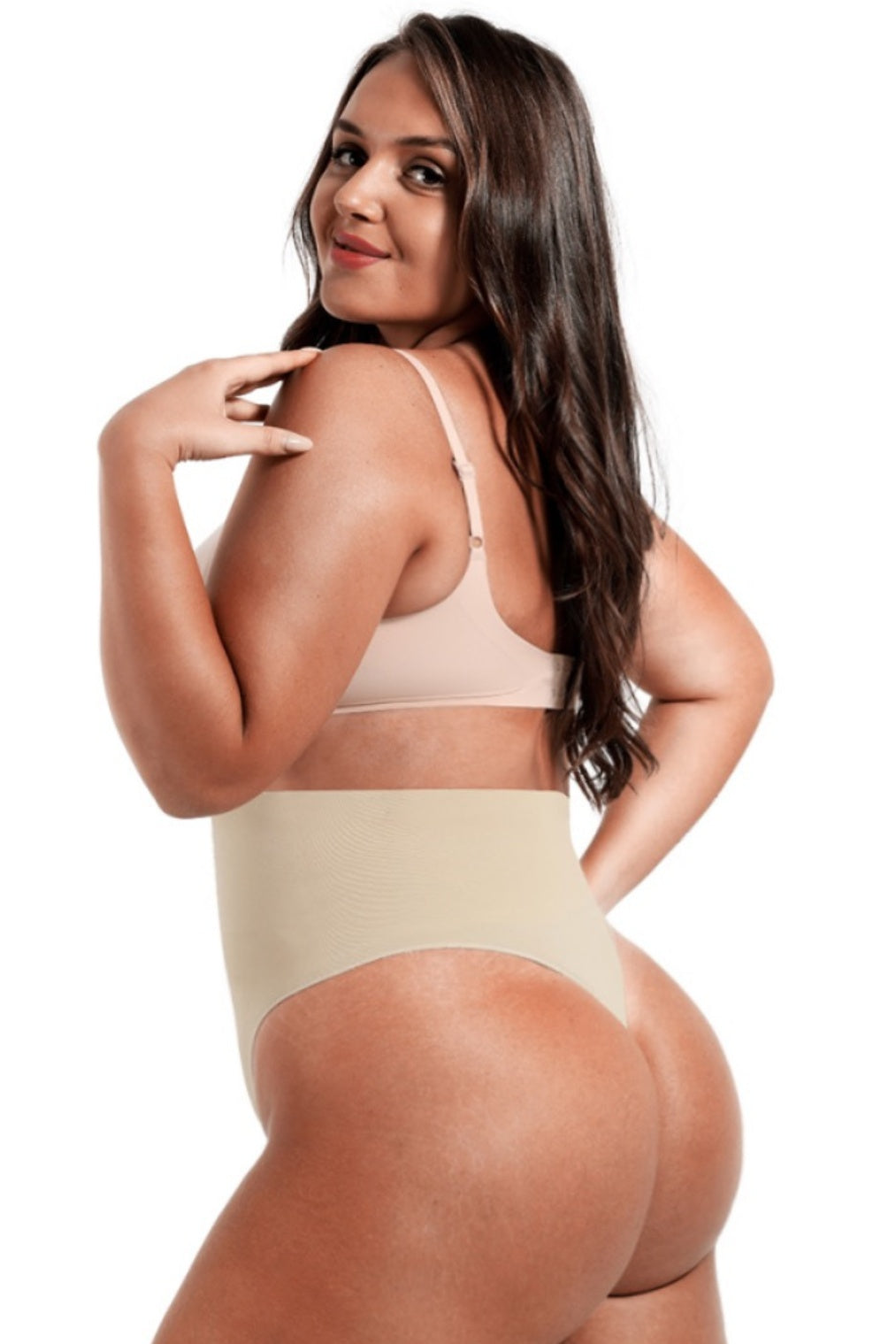 High Waist Shaping Brief Thong - Frappe Eco