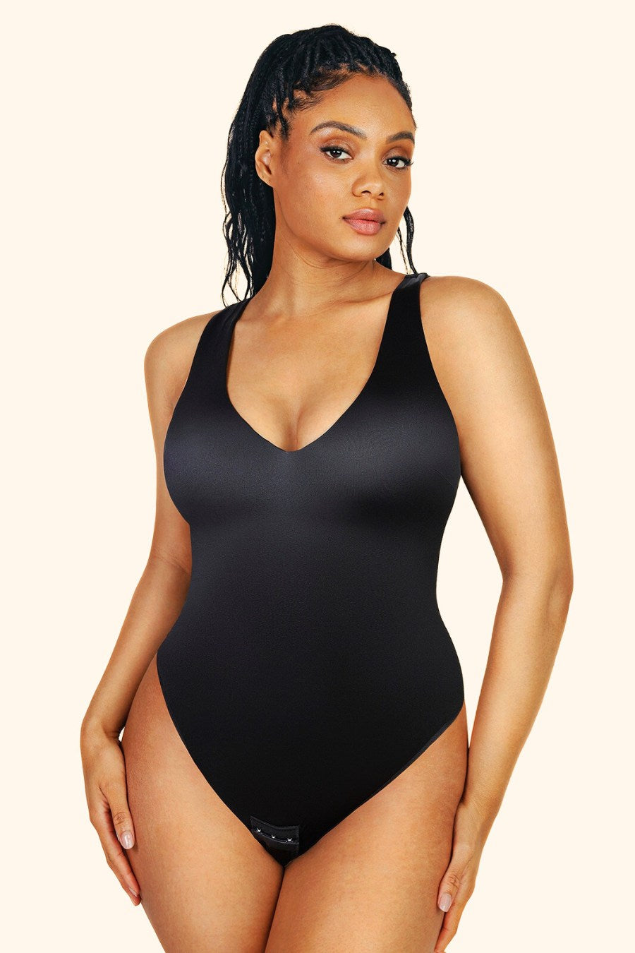 Shaping Bodysuits - Discover Luxe Satin Shaping Thong Bodysuit