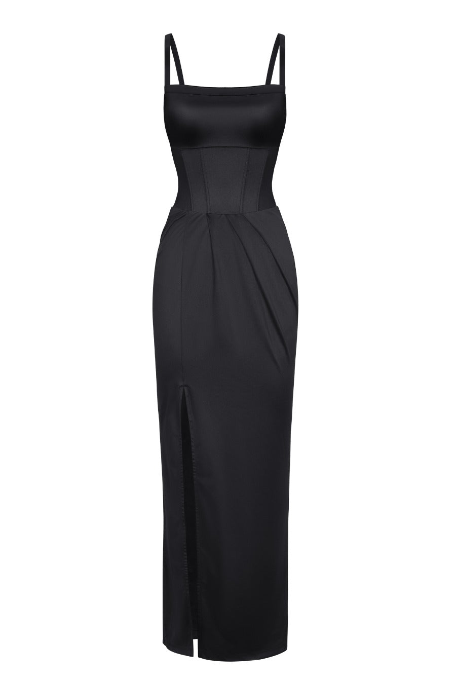 Ava Satin Skirt - Black Contour Clothing