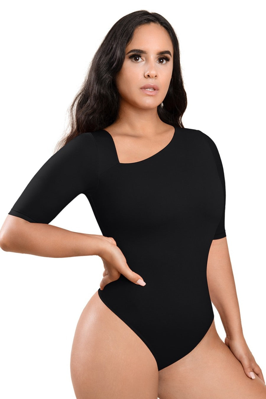 Selena Shaping Bodysuit - Black