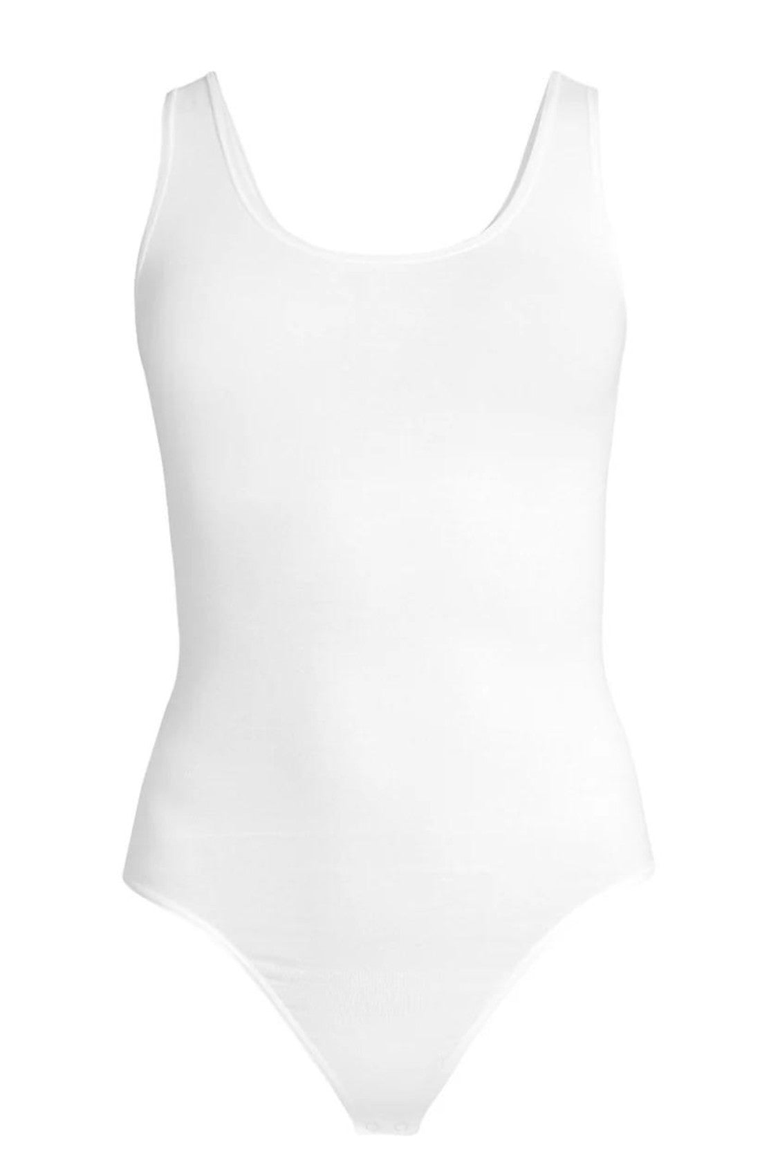 Ruby Shaping Thong Bodysuit - Cotton Seamless - White