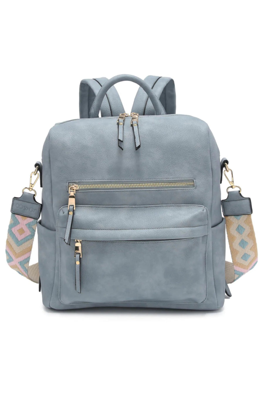 Amelia Convertible Backpack with Guitar Strap - Blue